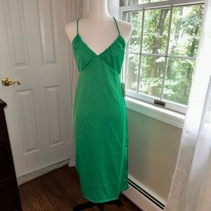 Cutout Midi Slip Dress